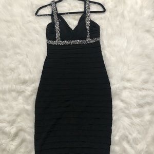 Black bling dress